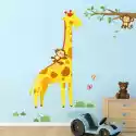 Decowall Miarka Wesoła Żyrafa Z Małpkami