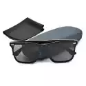 Revers Okulary Pełne Czarne Przeciwsłoneczne Uv400 Str-1597C