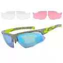 Goggle Rowerowe Przeciwsłoneczne Okulary Sportowe Korekcyjne 3 Komplety
