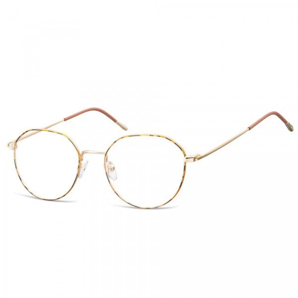 Lenonki Okulary Oprawki Optyczne 928I Złoto + Panterka