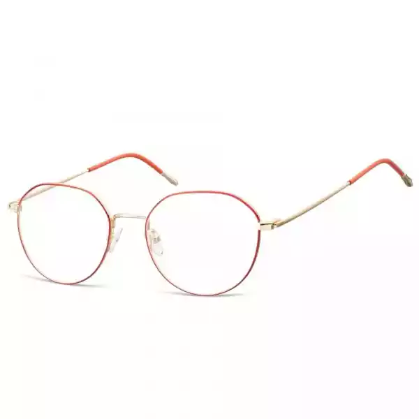 Lenonki Okulary Oprawki Optyczne 928H Złoto-Czerwone