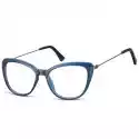 Sunoptic Oprawki Korekcyjne Okulary  Kocie Oczy Zerówki Damskie Cp121B Gr