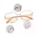 Stylion Różowe Okulary Do Komputera Damskie Zerówki Kocie Oczy 2556B (Wi