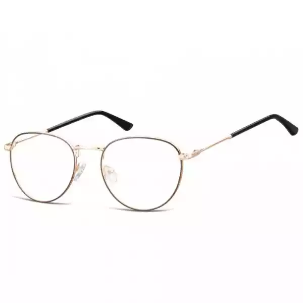 Okulary Oprawki Owalne Lenonki Optyczne 920C Złoto-Brązowe