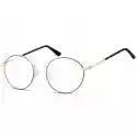 Lenonki Okrągłe Okulary Oprawki Optyczne 919C Złoto-Brązowe
