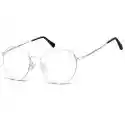 Lenonki Okrągłe Okulary Oprawki Optyczne 915E Srebrne