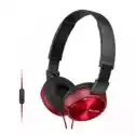 Słuchawki Sony Mdrzx310Apr Z Mikrofonem Czerwony
