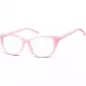 Okulary Oprawki Korekcyjne Kocie Oczy Zerówki Sunoptic Cp129B Ró