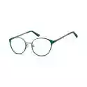 Oprawki Okularowe Kocie Oczy Damskie Stalowe Sunoptic 941D Zielo