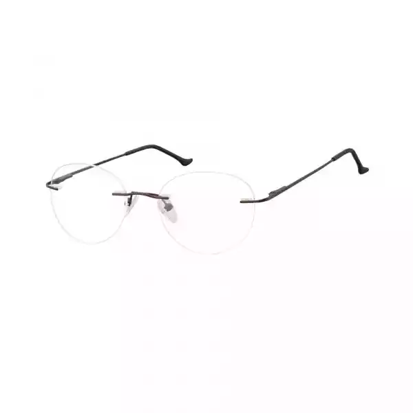 Bezramkowe Okulary Oprawki Okrągłe Korekcyjne Sunoptic 985E Brąz