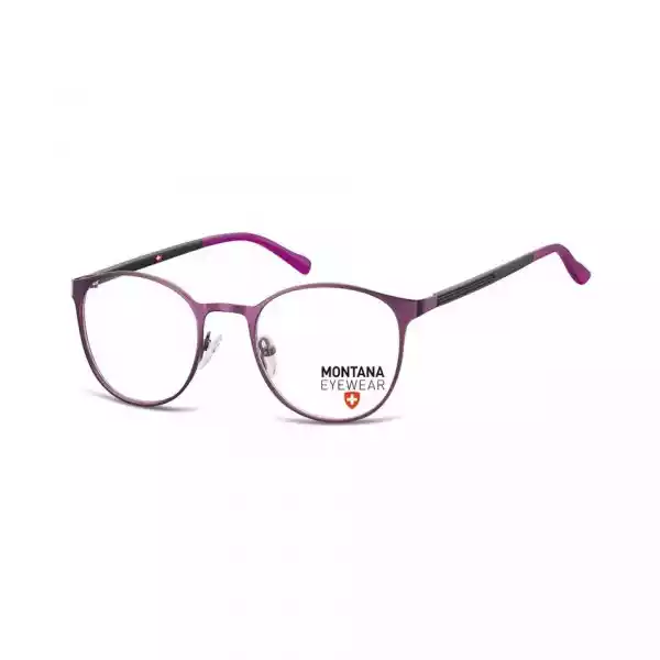 Okrągłe Okulary Oprawki Optyczne Pod Korekcję Mm607F Purpurowe