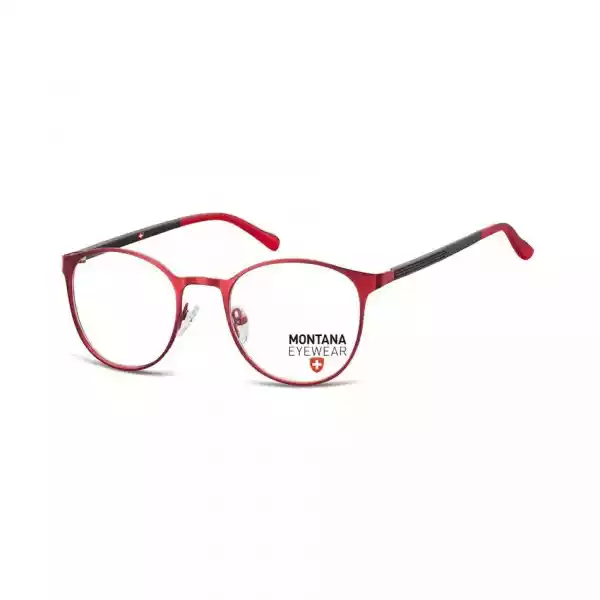 Okrągłe Okulary Oprawki Optyczne Pod Korekcję Mm607E Czerwone