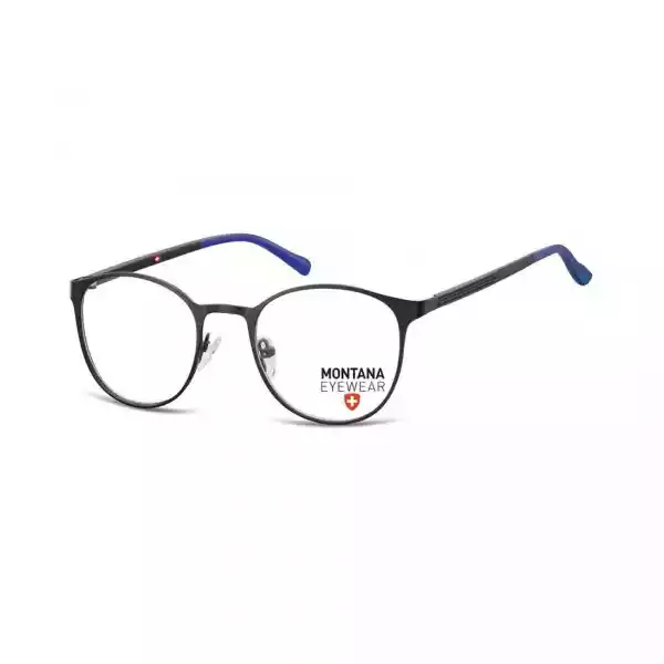 Czarne Okrągłe Okulary Oprawki Optyczne Pod Korekcję Mm607A