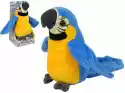 Import Leantoys Interaktywna Gadająca Papuga Niebieska Powtarzająca Słowa