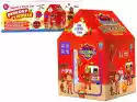 Import Leantoys Namiot Domek Straż Pożarna Dla Dzieci Czerwony 12Cm X 82 Cm