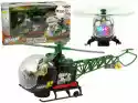 Import Leantoys Helikopter Wojskowy Efekty Świetlne Dźwięk Obraca Się Diody