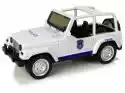 Import Leantoys Samochód Terenowy Auto Policyjne Białe