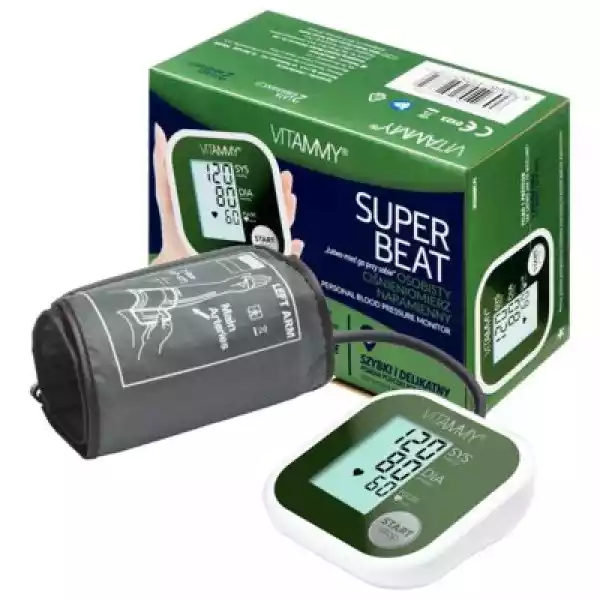 Ciśnieniomierz Vitammy Super Beat Srebrno-Zielony