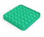 Push Bubble Kwadrat Zielony Zabawka Sensoryczna Pop It