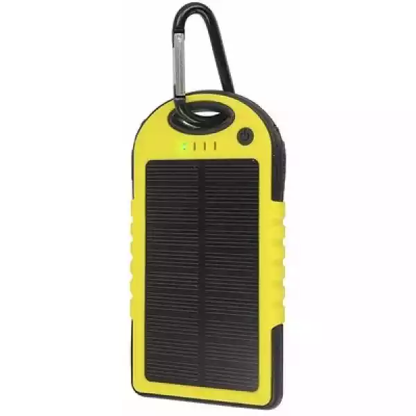 Powerbank Solarny Setty Gsm036557 5000 Mah Żółty