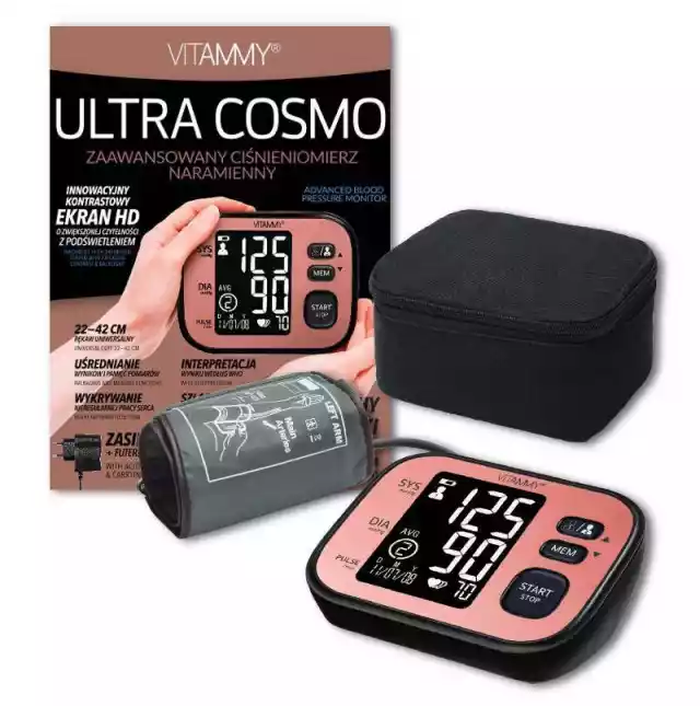 Vitammy Ultra Cosmo Rose Gold Black Ciśnieniomierz Naramienny 22