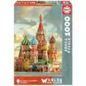  Puzzle 1000 El. Katedra Św. Bazylego, Moskwa Educa