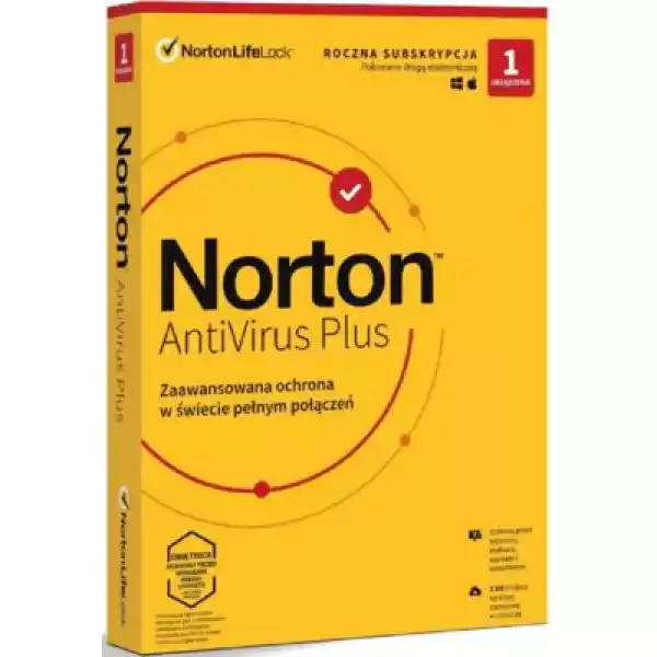 Antywirus Norton Antivirus Plus 1 Urządzenie 1 Rok Kod Aktywacyj