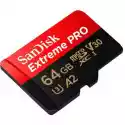 Sandisk Karta Pamięci Sandisk Extreme Pro Micro Sdxc 64Gb