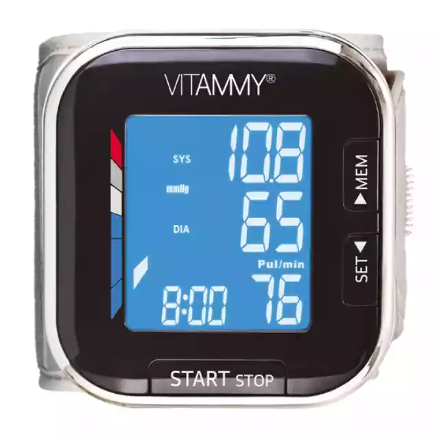 Vitammy Smart 0.7  Ciśnieniomierz Nadgarstkowy Czarny
