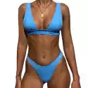 Sapphire Strój Kąpielowy Dwuczęściowy Bikini Brazylijskie Niebieskie