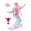 Mattel Lalka Barbie Sporty Zimowe - Snowboardzistka Hcn32