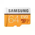 Samsung Karta Pamięci Samsung Evo 64Gb Microsd Mb-Mp64Ha Uhs-I + Adapter