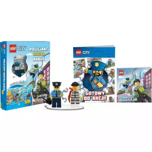 Zestaw Książek Lego City Policjant Kontra Rabuś Lmbs-1