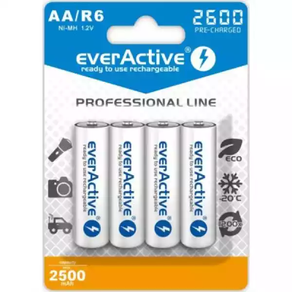 Akumulatorki Aa 2600 Mah Everactive (4 Szt.)