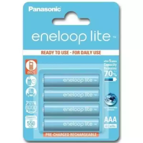 Akumulatorki Aaa 500 Mah Eneloop Panasonic (4 Szt.)