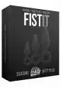 Shots Fist It Fist-It Zestaw Korków Analnych  - Silicone Butt Plug Set - Black