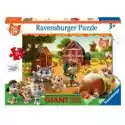Ravensburger  Puzzle 24 El. Bajka 44 Koty Na Farmie Gigant Ravensburger