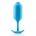 Sexshop - B-Vibe Snug Plug 3 Niebieski - Plug Analny Z Obciążnik
