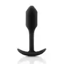 Sexshop - B-Vibe Snug Plug 1 Czarny - Plug Analny Z Obciążnikiem