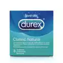 Durex Sexshop - Durex Classic Natural Condoms 3 Szt  - Prezerwatywy Kl
