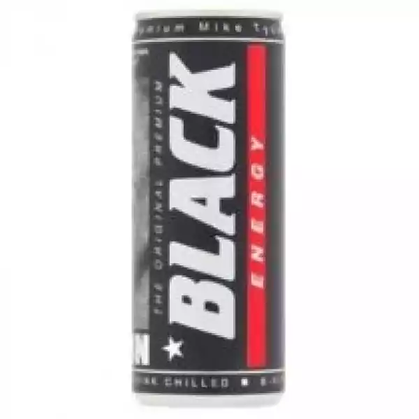 Black Gazowany Napój Energetyzujący Z Dodatkiem Witamin 250 Ml