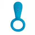 Sexshop - Boho Cyan Blue  - Pierścień Wibrujący Na Penisa - Onli