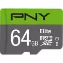 Pny Karta Pamięci Pny Microsdxc Elite 64Gb