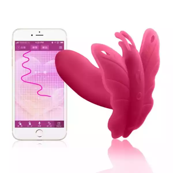 Sexshop - Stymulator Motylek Sterowany Smartfonem Telefonem - Re