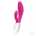 Sexshop - Wibrator Ze Stymulatorem - Lelo Ina Wave Vibrator Różo
