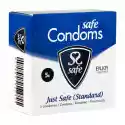 Safe Sexshop - Prezerwatywy Klasyczne - Safe Just Safe Condoms 5Szt -