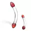 Sexshop - Dildo Szklane - Glas Red Head Double Glass - Online