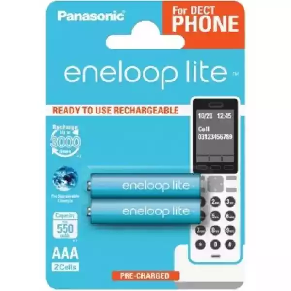 Akumulatorki Aaa 550 Mah Eneloop Panasonic (2 Szt.)