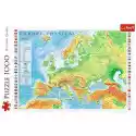 Trefl Puzzle Trefl Mapa Fizyczna Europy 10605 (1000 Elementów)