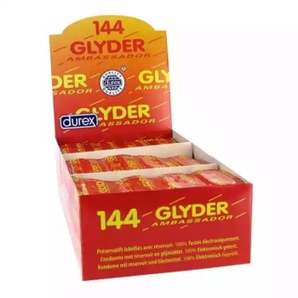 Sexshop - Wielka Paczka Durex Glyder Ambassador Condoms 144 Sztu